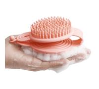 Pulitore per cuoio capelluto, massaggiatore per cuoio capelluto, spazzola per shampoo, massaggiatore per capelli su entrambi i lati, lavaggio del cuoio capelluto, scrub manuale bagnato e asciutto