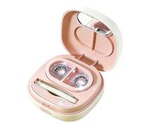 Pulitore per custodia a contatto Box Pulitore Ultrasonico Automatico | Custodia Morbida Colorata per Soluzione Per Donne Uomini Interni Esterni Casa Ufficio Quotidiano Palestra Fitness Viaggio