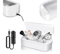 Pulitore per gioielli ad ultrasuoni,Macchina professionale per pulizia ad ultrasuoni 48kHZ 650ML,Pulitore per occhiali per ritainer,Gioielli,Anello,Argento,Orologio