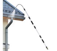 Pulitore per Grondaie | Astina Di Pulizia Telescopica Regolabile Da 18 Centimetri,Pulitore per Grondaie Tetto con Asta Prolunga - per Casa, Foglie, Rifiuti, Rami e Piscina