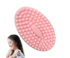 Pulitore per il corpo in silicone - morbido cuscinetto esfoliante, spazzola delicata, tappetino esfoliante delicato, tappetino delicato sulla pelle | scena di routine nel bagno del bambino, momento di