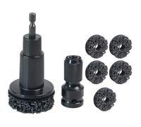 Pulitore per mozzi ruota e superfici dei freni da 1/4 di pollice con azionamenti esagonali Mozzi ruota Resurfacing e disco freno strumento di pulizia per auto e camion Rimodellamento mozzo ruota