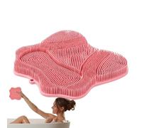 Pulitore per piedi per doccia, massaggio piedi in silicone antiscivolo con cupole, spazzole per il bagno uomini donne viaggio preparazione pedicure anziani