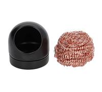 Pulitore per punte per saldatore Filo per pulizia in acciaio inossidabile con supporto ALTA EFFICIENZA Efficienza lavorativa ROSSO NERO