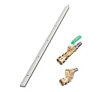 Pulitore per radiatore, Bacchetta per pulizia radiatore Bacchetta per pulizia in acciaio inossidabile da 23, 6 pollici con connettore rapido per tubo dell'aria Acqua/Aria a doppio uso per auto, camion