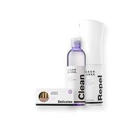 Pulitore per scarpe da 8 oz/236 ml + spray impermeabilizzante Repel + spazzola premium Bundle - Pulisce delicatamente e nutre le sneaker - Strato protettivo traspirante a base d'acqua che respinge
