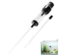 Pulitore per serbatoio di pesce per acquario, detergente per sabbie di pesce, pompa a vuoto a mano filtrata | rimozione manuale della pompa | strumento di pulizia del mangime per acqua salata Betta
