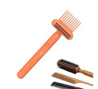 Pulitore per spazzole da capelli Setole Dure con Impugnatura Antiscivolo | Pulitore di spazzole 2-in-1 con pettine e rastrello per Casa Ufficio Salone Viaggi Tastiera Fessure Griglie Ventilazione