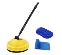Pulitore per superfici per idropulitrici - Detergente per terrazze compatibile con Kärcher serie K K2 K3 K4 K5 K6 K7 Pulitore da parete flessibile spazzola rotante per pavimenti, cortili, vialetti