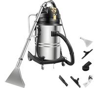 Pulitore per tappeti commerciale 3 in 1, pulitore portatile per tappeti e tappezzeria, 2 serbatoi d'acqua indipendenti per acque reflue e acqua pulita, macchina per la pulizia ad alta resistenza 60L