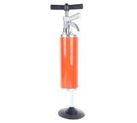 Pulitore per tubi, pulitore di scarico pneumatico con manometro, serbatoio d'aria da 3 l, per blocchi di grasso, WC in alluminio e acciaio inox per WC lavandino vasca da bagno