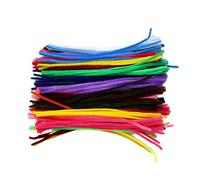 Pulitore per tubi Steli artigianali Forniture artistiche fatte a mano Bastoncini colorati Fuzzy Bastoncini morbidi per bambini e adulti Steli di ciniglia Pulitori per tubi Bastone sfocato colorato