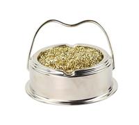 Pulitore per utensili di saldatura, supporto per saldatura, rete in filo di rame, supporto per scuse in acciaio inox, base per la pulizia, kit elettronico con scenario bancario