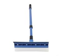 Pulitore per vetri 2 in 1, lunghezza regolabile, per battenti, con bordo lavavetri e spugna assorbente