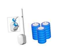 Pulitore per WC facile da usare con testa in spugna, design a sgancio rapido per una facile manutenzione, piccolo set di scopino per WC senza trapano