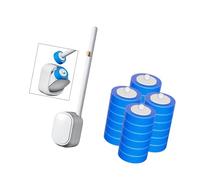 Pulitore per WC facile da usare con testa in spugna, design a sgancio rapido per una facile manutenzione, piccolo set di scopino per WC senza trapano