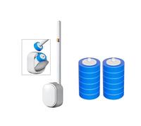 Pulitore per WC facile da usare con testa in spugna, design a sgancio rapido per una facile manutenzione, piccolo set di scopino per WC senza trapano