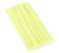 Pulitore pipa giallo chiaro, 100 pezzi, detergente per pipa per fai da te, 30 cm x 6 mm, filo di ciniglia, per lavori fai da te, decorazione