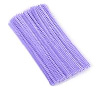 Pulitore pipa viola chiaro, 100 pezzi, detergente per pipa per fai da te, 30 cm x 6 mm, filo di ciniglia, per lavori fai da te, decorazione