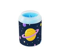 Pulitore portatile a forma di zampa di pianeta colorato con spazzola in silicone per piedi morbidi per cani e gatti di piccola taglia media