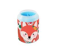 Pulitore portatile per zampe di volpe con morbida spazzola massaggiante, kit per la pulizia dei piedi per cani di taglia piccola, media e grande