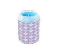 Pulitore portatile per zampe viola con spazzola in silicone morbido essenziale per tutti i proprietari di animali domestici per cani di piccola e media taglia