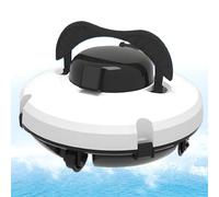 Pulitore robotico per piscine senza fili | Doppio motore con arresto automatico, autonomia di 90 minuti, silenzioso ed efficiente dal punto di vista energetico per piscine interrate e fuori terra