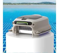 Pulitore robotico senza fili per piscine con telecomando, batteria a lunga durata, impostazioni di velocità multiple per la pulizia di grandi superfici