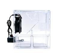 Pulitore Semi - ABS 18.3x18x9cm | Processore Sementi Acrilico | Setaccio Cibo Fringuello Separatore Elettrico Velocità Regolabile Design Chiaro Rimovibile Supporto Attrezzatura Kit Pro