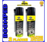 Pulitore Spray Carburatori Iniettori BARDAHL 2x400ml Auto Moto Scooter 02BD40