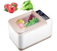 Pulitore ultrasonico del piede da 10L, rondella della verdura e della frutta con il cestello di scarico - Sfrutta il potere della tecnologia ad ultrasuoni per pulire accuratamente carne, frutti di