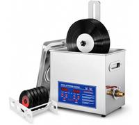 Pulitore Ultrasonico per Dischi, Lavavinili 6 L per 8 LP a 40 kHz | Lavavinili Automatico con Pulizia su Due Lati, Riscaldamento 20-80°C, Timer 0-30 Min e Vasca SUS304