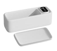 Pulitore ultrasonico per occhiali - 3,7 V professionale detergente per occhiali | Strumento di pulizia con più display digitali per spazzolini da denti con piedini ammortizzanti per la pulizia di