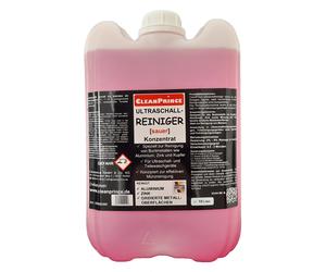 Pulitore-Ultrasuoni Acido 10 Litro CleanPrince Liquido Concentrato Rosa Metallo