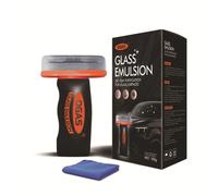 Pulitore vetri auto 100ml roll-on, rimuove pellicola oleosa e aloni + panno