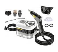Pulitori A Vapore, Pulitore A Vapore Portatile Da 1,2 L E 2500 W, Macchina for La Pulizia Ad Alta Pressione, 6 Velocità con 4 Spazzole, for Casa Cucina Divano Pavimento Auto(White)