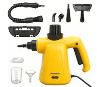 Pulitrice a vapore portatile da 800W, pulitrice a vapore multiuso a pressione con 9 accessori e testine a spazzola multiple per la pulizia , auto, ufficio, , tappeto, di animali, pavimenti duri
