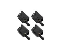 Pulizia cristalli Ugelli per getti d'acqua spray per tergicristalli universali per auto da 2 pezzi montati su braccio da 8 mm 9 mm con capacità a 4 fori Impianto Lavavetro Parabrezza(4PCS)