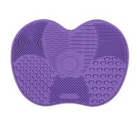 Pulizia Del Tappeto Per Spazzole Cosmetiche, Pad Di Pulizia Per Spazzole Cosmetiche | Tappeto Di Pulizia In Silicone Per Spazzole Di Trucco | Pulizia Pennello Cosmetico Viola