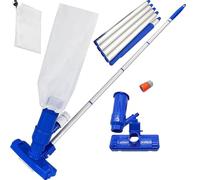 Pulizia Della Piscina A Vuoto Portatile - Pulitore Manuale A Forma Di Bush a W per Gonfiabile, Spa, Posteriore Cortile, Piscine Casa | Nessuno Strumento Di Pulizia Elettrico per Sporcizia, Foglio