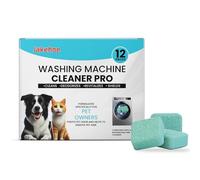 Pulizia Lavatrice, 12 Pezzi Pulitore Lavatrice Solido, per Lavatrici HE Carica dall'Alto e Frontale, AnticalcareLavatrice, Pulizia ProfondaLavatrice Cattivi Odori, CuraLavatrice