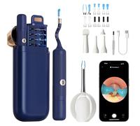 Pulizia Orecchie,Otoscopio Digitale,Pulisci Orecchie con Telecamera,con Accessori di Ricambio Vari,Kit Rimozione Cerumeper Orecchie,Naso,Gola,Adatto per Adulti e Bambini