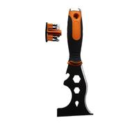 Pulizia raschietto, settori con settori, pala con adesivi in acciaio inossidabile 16 in 1 | per la dissoluzione della vernice, strumento di nudità della vernice per tirare le unghie, gratta