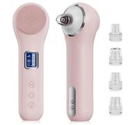 Pulizia Viso Elettrico, 2 in 1 Aspira Punti Neri Rimozione Spazzola Pulizia Viso, Pulizia Profonda del Viso con 5 Vibrazioni e 3 Livelli di Aspirazione, Impermeabile IPX7, Ideale per Donne e Uomini