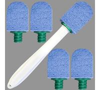 Pulizia WC in pietra pomice - 5 pezzi con manico in plastica, spazzola per la pulizia di servizi igienici, cucina, lavabo (B)