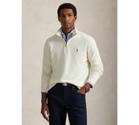 Pull a mezza zip a coste Estate Beige XL Tinta unita