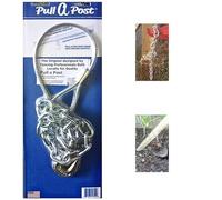 Pull A Post L'originale strumento per la rimozione dei pali di recinzione con cavo zincato e catena da 1/4, funziona con cric o leva per rimuovere i pali di recinzione in legno anche se rotti