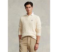 Pull a treccia in cotone Beige L Tinta unita