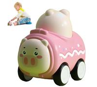 Pull Back Car Innovative Toy Vehicle ABS Materiale Animal Whistle Inertia Push Slide Fun Durable Creative Play Boys Girls Birthday Present Activity