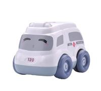 Pull Back, Small Fire Truck, ABS Small Taxi Ambulance Toy, Inertia Vehicle Toy for Boys, Girls, Kids, Children, Birthday Game Supplies, 3.7x2.76x2.56 Inches